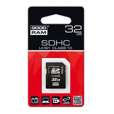 Карта памяти Goodram 32GB SDHC Class 10 UHS-I (SDC32GHCUHS1GRR10) - 1