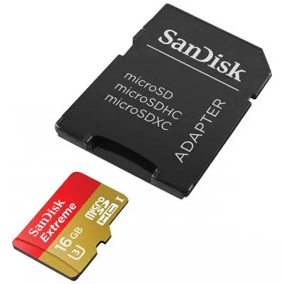 Карта памяти SanDisk 16GB microSDHC Class 10 UHS-I U3 (SDSQXNE-016G-GN6MA) - 3 Карта памяти SanDisk 16GB microSDHC Class 10 UHS-I U3 (SDSQXNE-016G-GN6MA) - 3