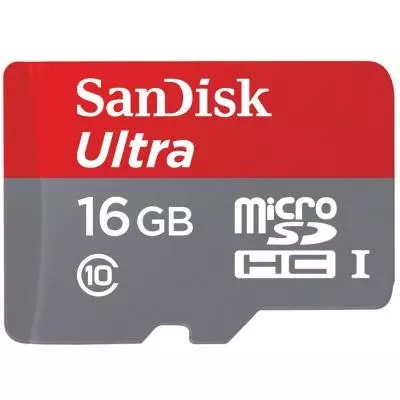 Карта памяти SanDisk 16GB microSDHC Class 10 UHS-I U3 (SDSQUNC-016G-GN6MA)