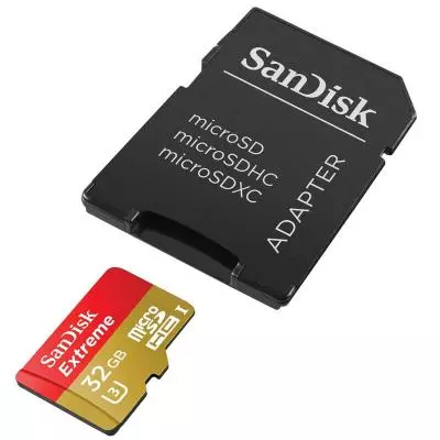Карта памяти SanDisk 32GB microSDHC Extreme Class 10 UHS-I U3 (SDSQXNE-032G-GN6MA) - 1 Карта памяти SanDisk 32GB microSDHC Extreme Class 10 UHS-I U3 (SDSQXNE-032G-GN6MA) - 1