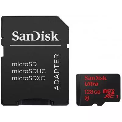 Карта памяти SanDisk 128GB microSDXC Class 10 UHS-I (SDSQUNC-128G-GN6MA) - 2
