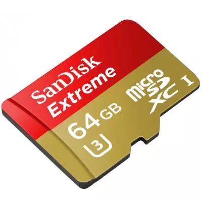 Карта памяти SanDisk 64GB microSDXC Extreme Class 10 UHS-I U3 (SDSQXNE-064G-GN6MA / SDSQXNE-064G-GN6АA) - 1