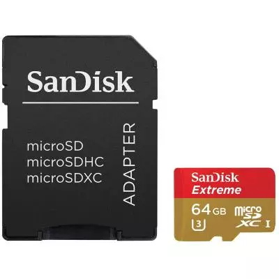 Карта памяти SanDisk 64GB microSDXC Extreme Class 10 UHS-I U3 (SDSQXNE-064G-GN6MA / SDSQXNE-064G-GN6АA) - 2
