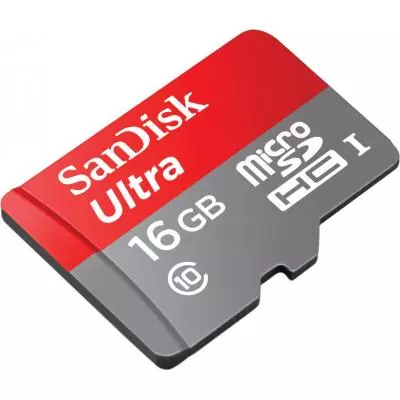 Карта памяти SanDisk 16GB microSDHC Class 10 UHS-I (SDSQUNC-016G-GN6IA) - 1