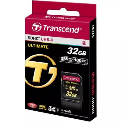 Карта памяти Transcend 32GB SDHC Class 10 UHS-II U3 (TS32GSD2U3) - 3 Карта памяти Transcend 32GB SDHC Class 10 UHS-II U3 (TS32GSD2U3) - 3