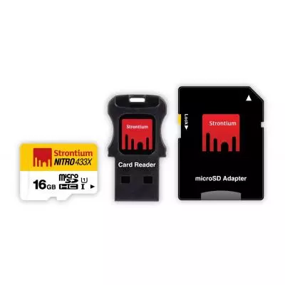 Карта памяти Strontium Flash 16GB microSDHC Class 10 USH-I 433X (SRN16GTFU1C)