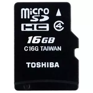 Карта памяти Toshiba 16GB microSDHC Class 4 (THN-M102K0160M2)
