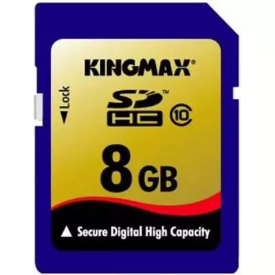 Карта памяти Kingmax 8Gb SDHC class 10 (KM08GSDHC10)