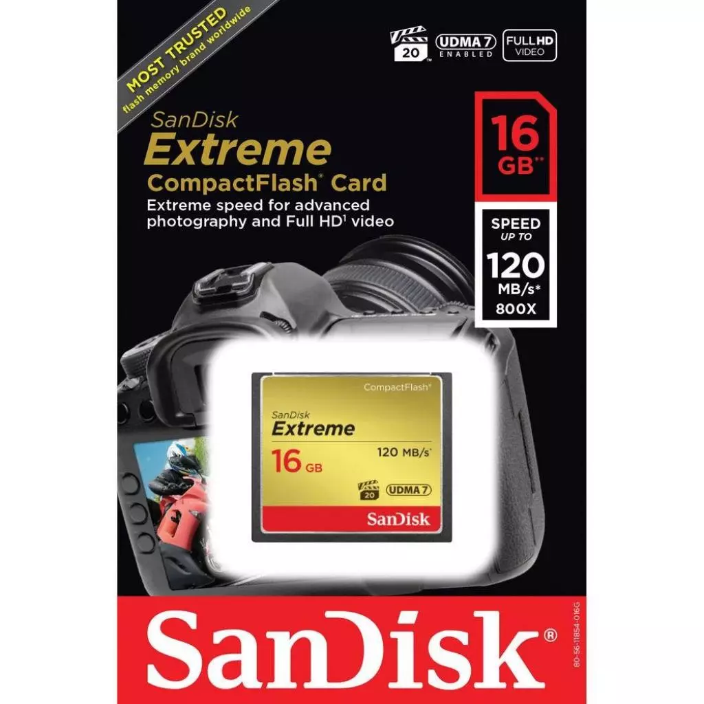 Карта памяти SanDisk 16GB Compact Flash Extreme (SDCFXS-016G-X46) - 2 Карта памяти SanDisk 16GB Compact Flash Extreme (SDCFXS-016G-X46) - 2
