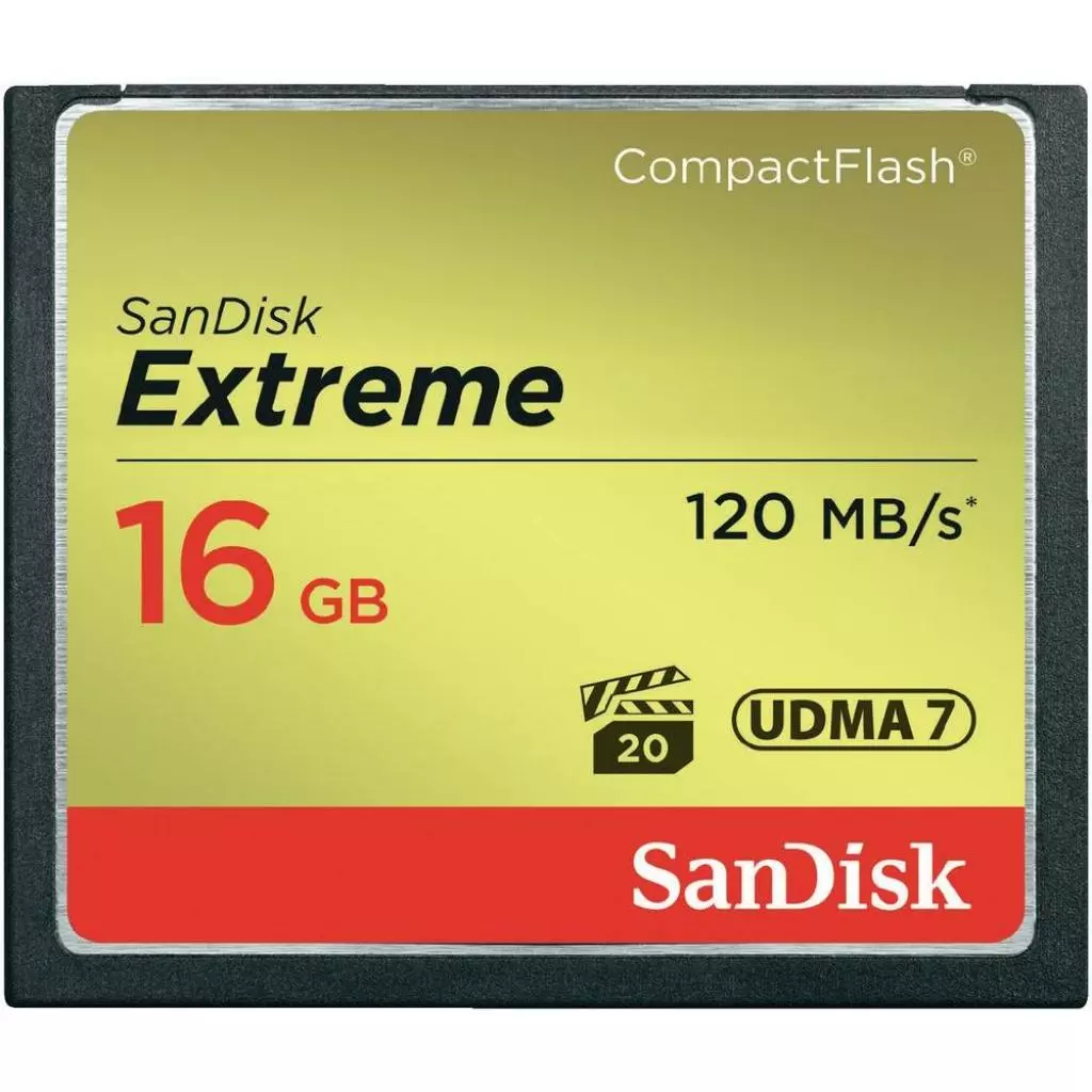 Карта памяти SanDisk 16GB Compact Flash Extreme (SDCFXS-016G-X46)