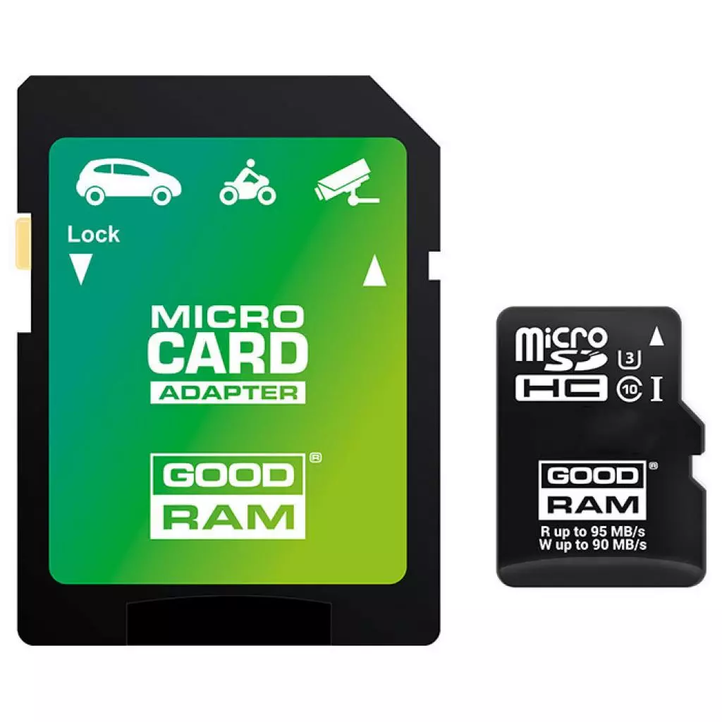 Карта памяти Goodram 64GB microSD class 10 UHS-I U3 (M3AA-0640R11-DD)