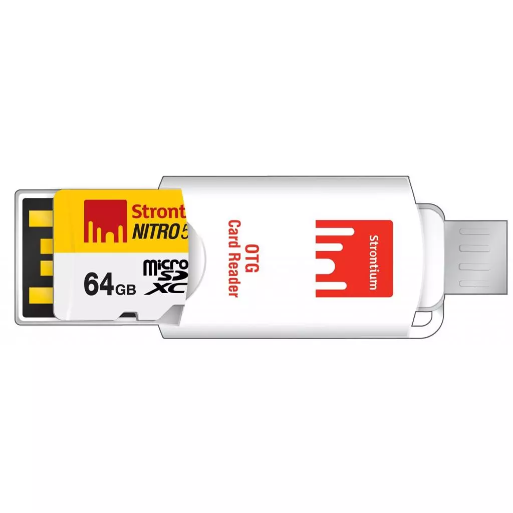 Карта памяти Strontium Flash 64GB microSD Class 10 USH-I 566X (SRN64GTFU1T) - 1