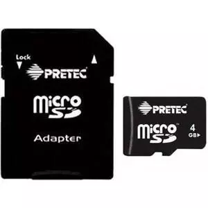 Карта памяти Pretec 4GB microSD Class 4 (STY04G-SA)