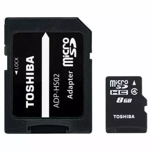 Карта памяти Toshiba 8GB microSDHC class 4 (THN-M102K0080M2)