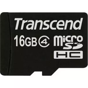 Карта памяти Transcend 16GB microSD class 4 (TS16GUSDC4PB)