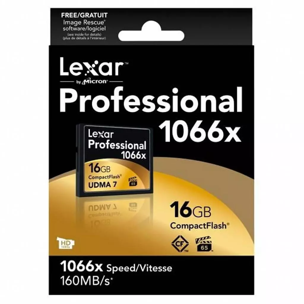 Карта памяти Lexar 16Gb Compact Flash 1066x Professional (LCF16GCRBEU1066) - 1 Карта памяти Lexar 16Gb Compact Flash 1066x Professional (LCF16GCRBEU1066) - 1