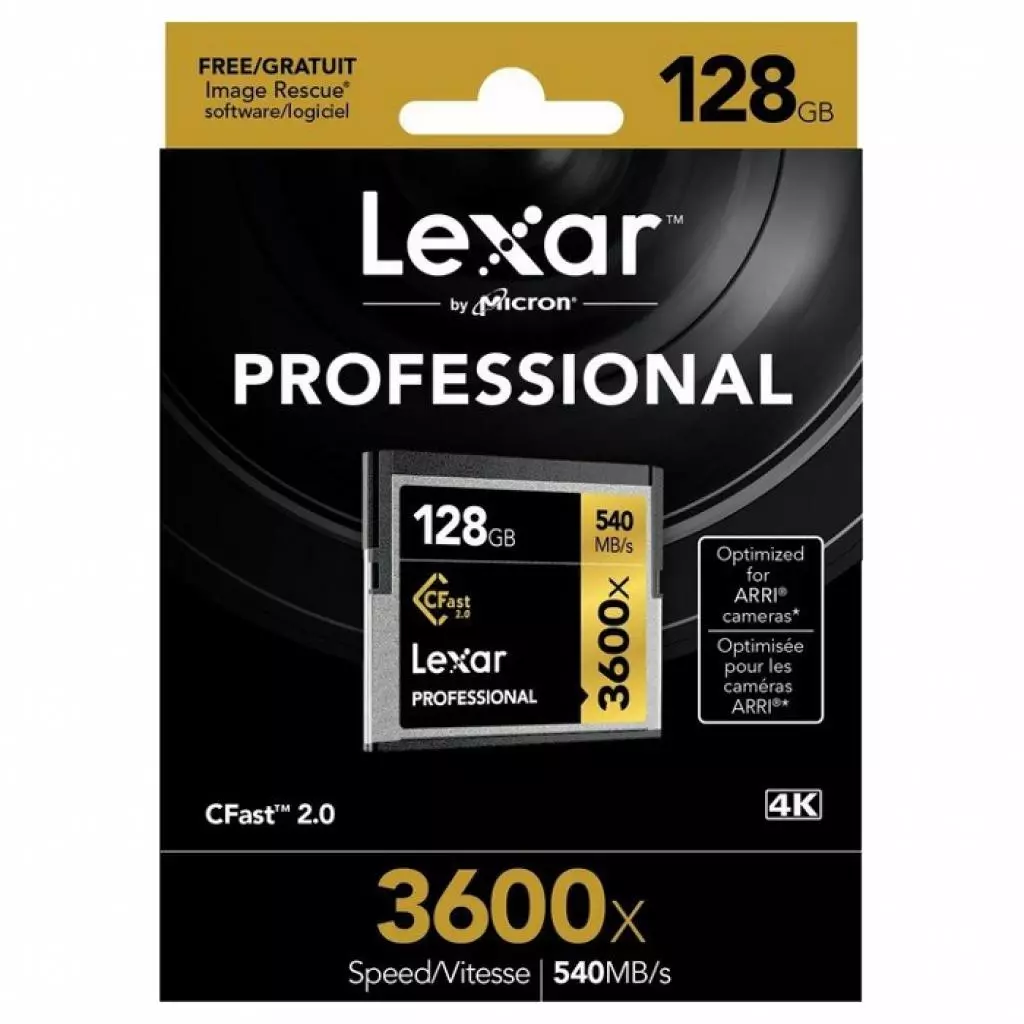 Карта памяти Lexar 128Gb Compact Flash 3600x Professional (LC128CRBEU3600) - 1 Карта памяти Lexar 128Gb Compact Flash 3600x Professional (LC128CRBEU3600) - 1