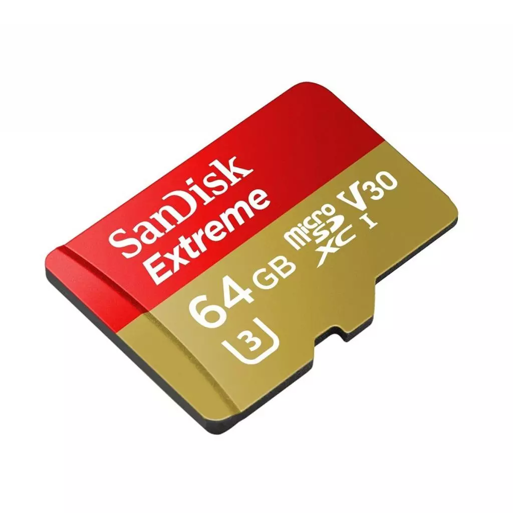 Карта памяти SanDisk 64GB microSDXC Class10 UHS-I V30 4K Extreme (SDSQXVF-064G-GN6MA) - 3 Карта памяти SanDisk 64GB microSDXC Class10 UHS-I V30 4K Extreme (SDSQXVF-064G-GN6MA) - 3