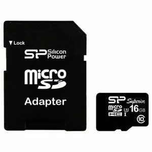 Карта памяти Silicon Power 16GB microSD Class10 UHS-I U3 (SP016GBSTHDU3V10SP)