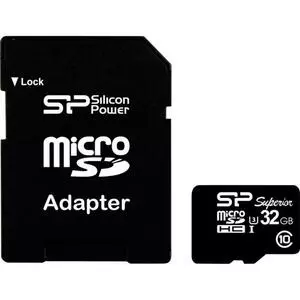 Карта памяти Silicon Power 32GB microSD Class10 UHS-I U3 (SP032GBSTHDU3V10SP)