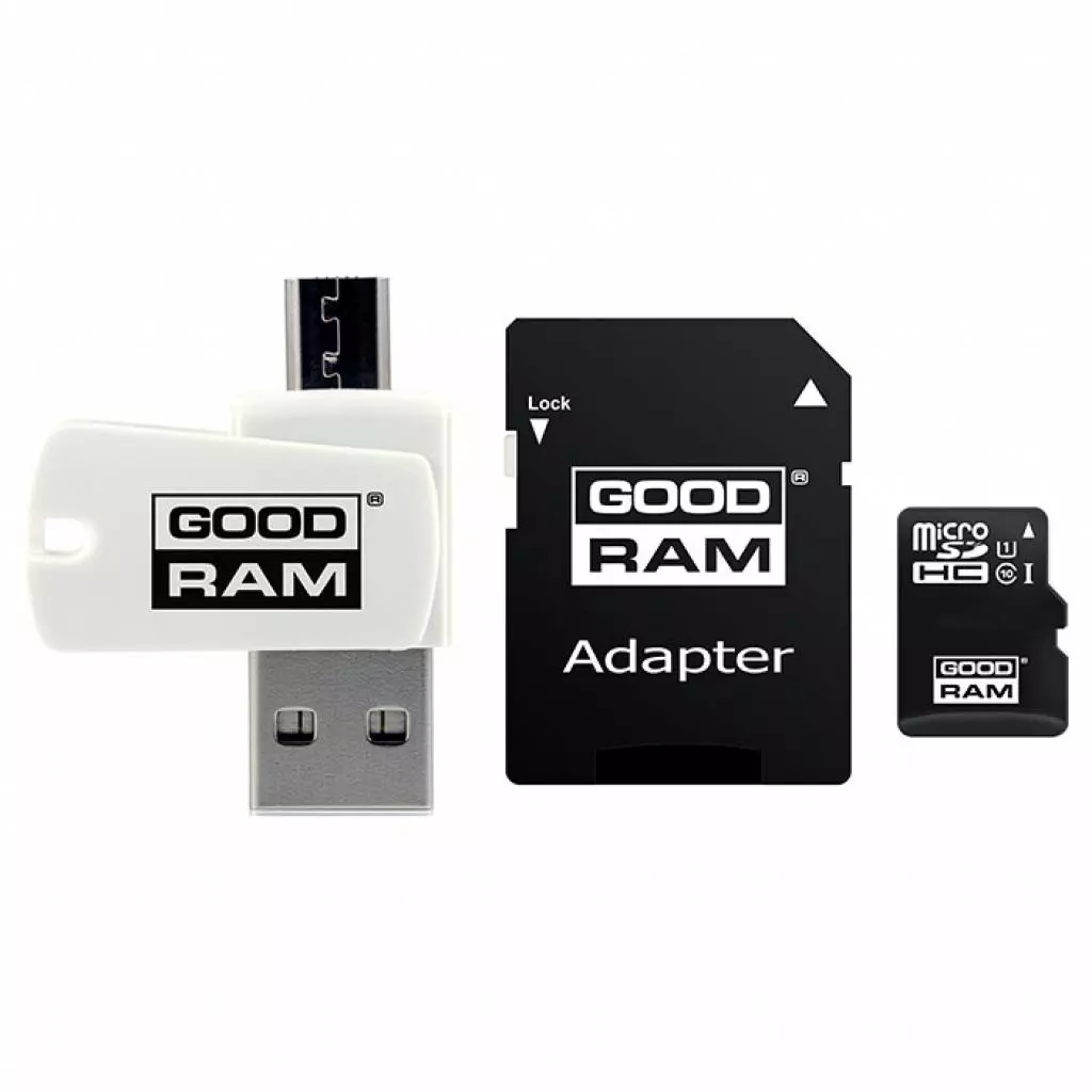 Карта памяти Goodram 8GB microSD class 10 UHS-I (M1A4-0080R11)