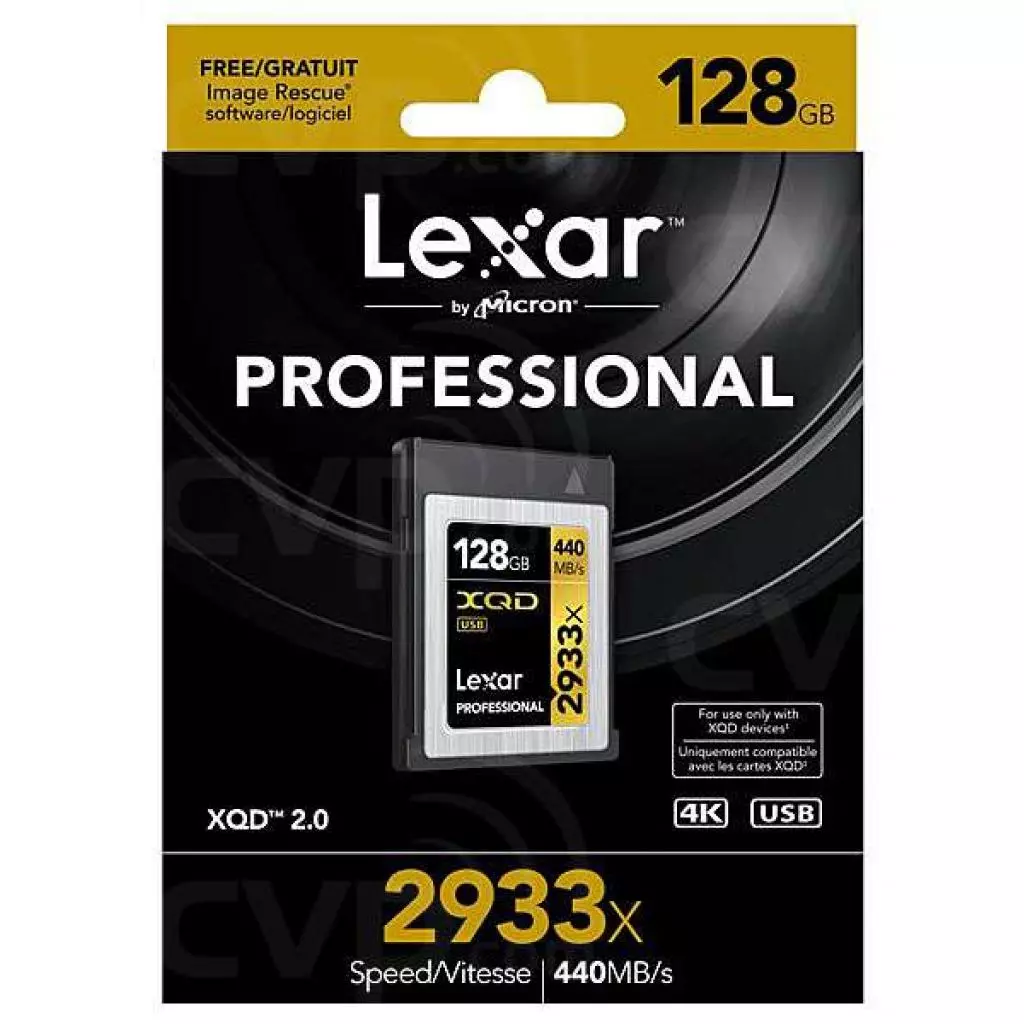 Карта памяти Lexar 128GB XQD 2933X Professional (LXQD128CRBEU2933) - 1 Карта памяти Lexar 128GB XQD 2933X Professional (LXQD128CRBEU2933) - 1