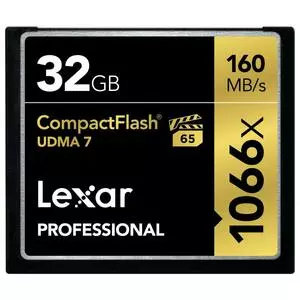 Карта памяти Lexar 32GB Compact Flash 1066X Professional (LCF32GCRBEU1066)