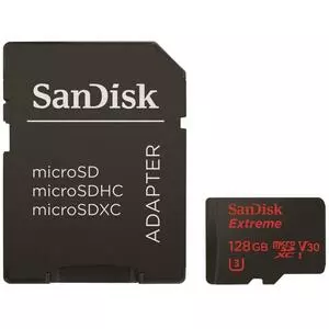 Карта памяти SanDisk 128GB microSDXC class 10 UHS-I 4K Extreme Action (SDSQXVF-128G-GN6MA)