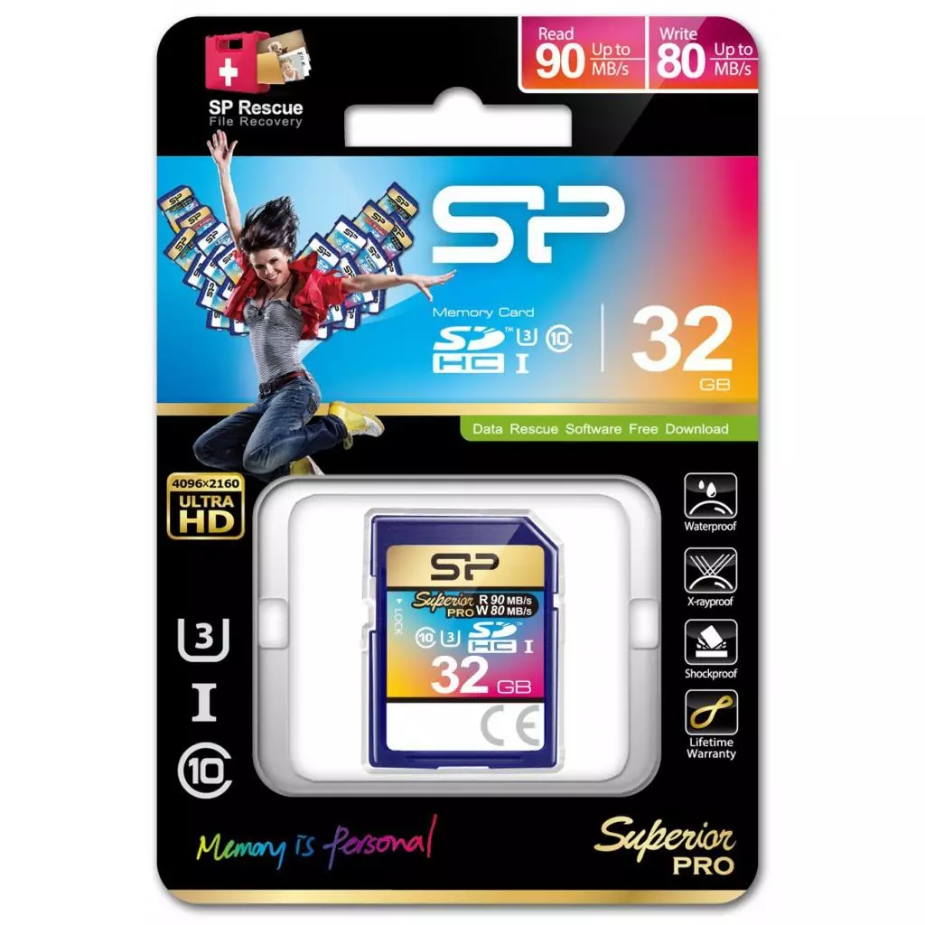 Карта памяти Silicon Power 32GB SDHC class 10 UHS-I U1 Superior (SP032GBSDHCU1V10) - 1 Карта памяти Silicon Power 32GB SDHC class 10 UHS-I U1 Superior (SP032GBSDHCU1V10) - 1