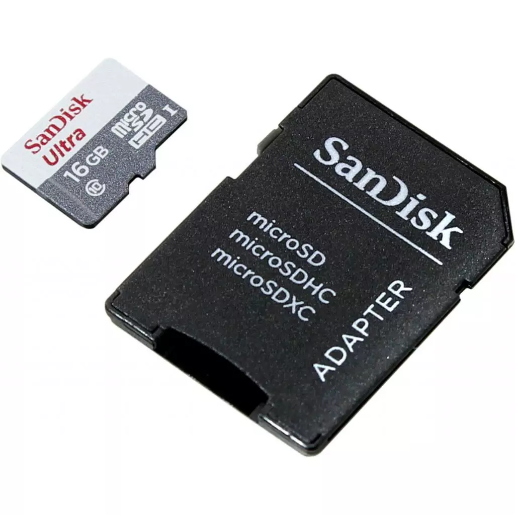 Карта памяти SanDisk 16GB microSD class 10 UHS-I Ultra (SDSQUNB-016G-GN3MA) - 1