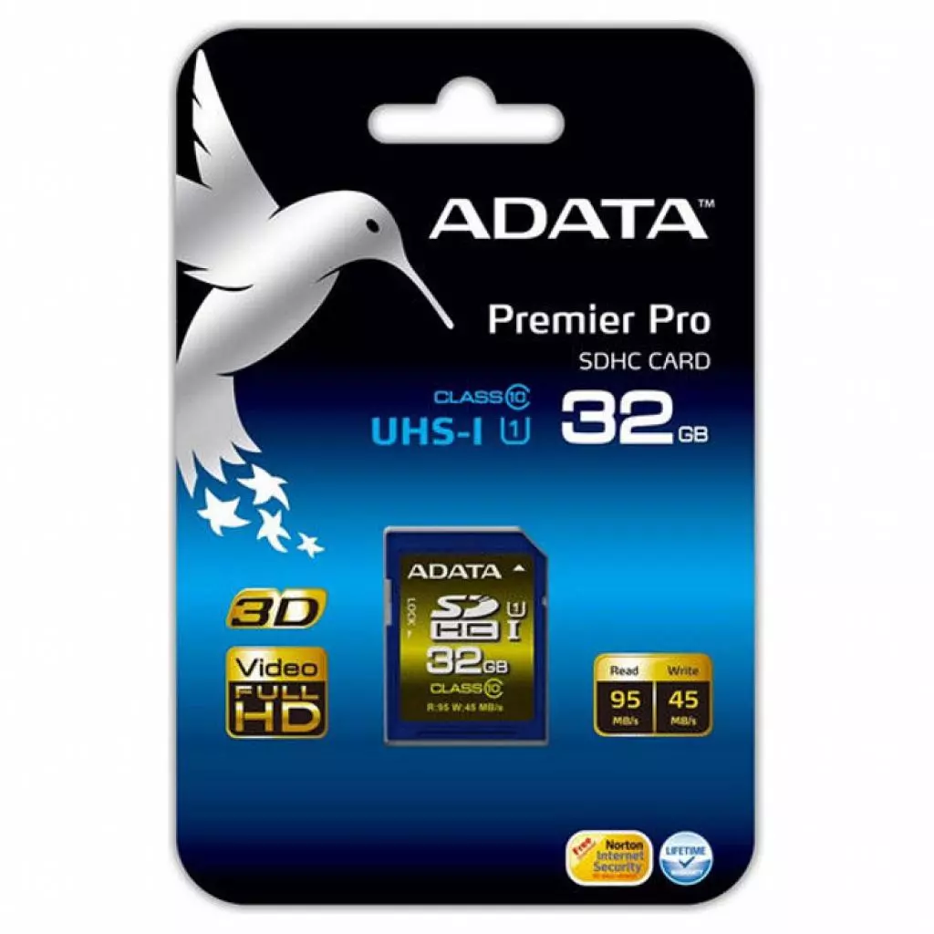 Карта памяти ADATA 32GB SDHC class 10 UHS-I Premier Pro (ASDH32GUI1CL10-R) - 2