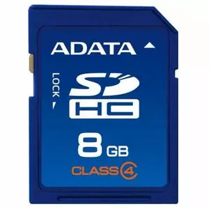 Карта памяти ADATA 8GB SDHC class 4 (ASDH8GCL4-R)