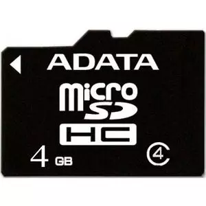 Карта памяти ADATA 4GB microSD class 4 (AUSDH4GCL4-R)