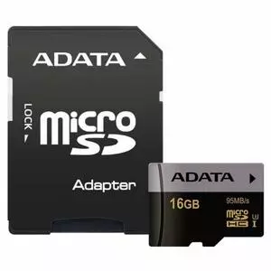 Карта памяти ADATA 16GB microSD class 10 UHS-I U3 (AUSDH16GUI3CL10-RA1)