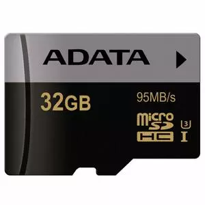 Карта памяти ADATA 32GB microSD class 10 UHS-I U3 (AUSDH32GUI3CL10-R)