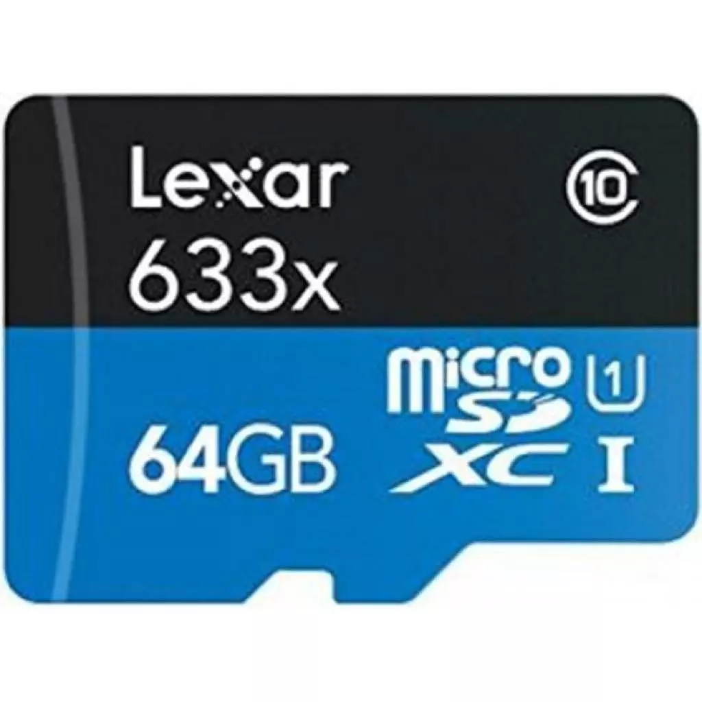 Карта памяти Lexar 64GB microSDXC class 10 UHS-I (LSDMI64GBBEU633A) - 1 Карта памяти Lexar 64GB microSDXC class 10 UHS-I (LSDMI64GBBEU633A) - 1