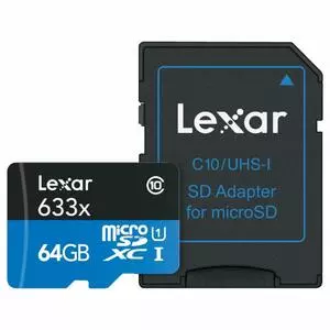 Карта памяти Lexar 64GB microSDXC class 10 UHS-I (LSDMI64GBBEU633A)
