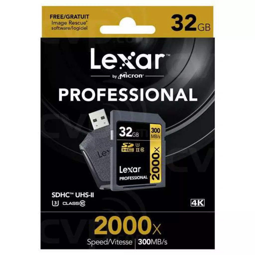 Карта памяти Lexar 32GB SDHC class 10 UHS-II U3 (LSD32GCRBEU2000R) - 2 Карта памяти Lexar 32GB SDHC class 10 UHS-II U3 (LSD32GCRBEU2000R) - 2