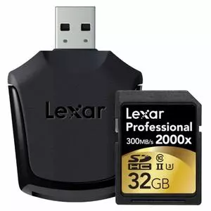 Карта памяти Lexar 32GB SDHC class 10 UHS-II U3 (LSD32GCRBEU2000R)