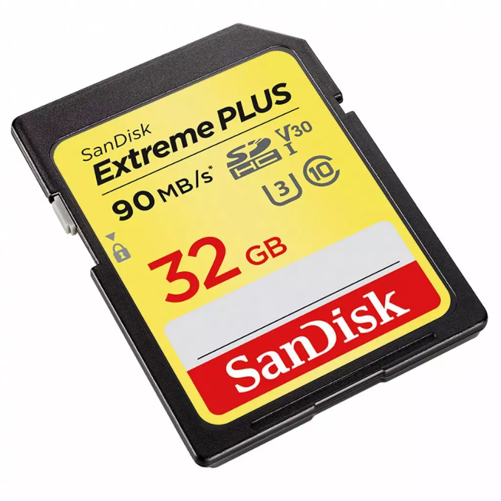 Карта памяти SanDisk 32GB SDHC class 10 V30 UHS-I U3 4K Extreme (SDSDXWF-032G-GNCIN) - 1