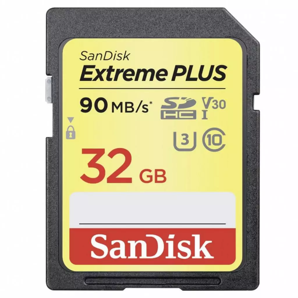 Карта памяти SanDisk 32GB SDHC class 10 V30 UHS-I U3 4K Extreme (SDSDXWF-032G-GNCIN)
