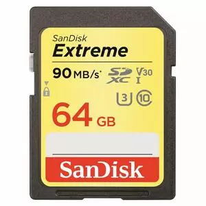 Карта памяти SanDisk 64GB SDXC class 10 UHS-I U3 4K Extreme (SDSDXVE-064G-GNCIN)