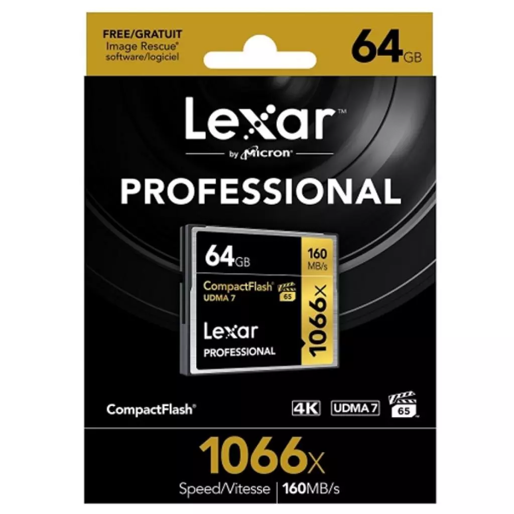 Карта памяти Lexar 64Gb Compact Flash 1066x Professional (LCF64GCRBEU1066) - 1 Карта памяти Lexar 64Gb Compact Flash 1066x Professional (LCF64GCRBEU1066) - 1