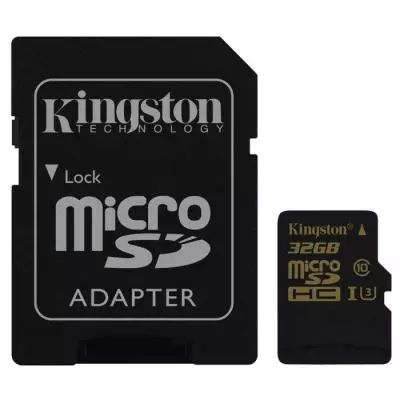 Карта памяти Kingston 32GB microSDHC class 10 UHS-I U3 4K (SDCG/32GB)
