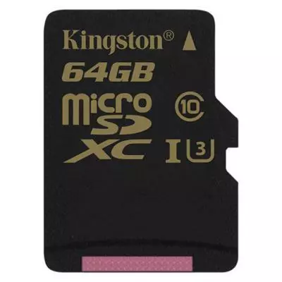 Карта памяти Kingston 64GB microSDXC class 10 UHS-I U3 4K (SDCG/64GB) - 1 Карта памяти Kingston 64GB microSDXC class 10 UHS-I U3 4K (SDCG/64GB) - 1