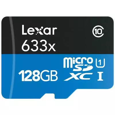 Карта памяти Lexar 128GB microSDXC class 10 UHS-I 4K (LSDMI128BBEU633A) - 1 Карта памяти Lexar 128GB microSDXC class 10 UHS-I 4K (LSDMI128BBEU633A) - 1