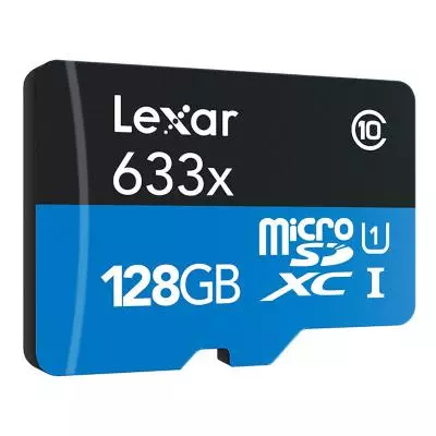 Карта памяти Lexar 128GB microSDXC class 10 UHS-I 4K (LSDMI128BBEU633A) - 2 Карта памяти Lexar 128GB microSDXC class 10 UHS-I 4K (LSDMI128BBEU633A) - 2
