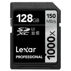 Карта памяти Lexar 128GB SDXC class 10 UHS-II U3 4K (LSD128CRBEU1000)