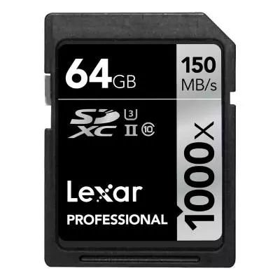 Карта памяти Lexar 64GB SDXC class 10 UHS-II U3 4K (LSD64GCRBEU1000)