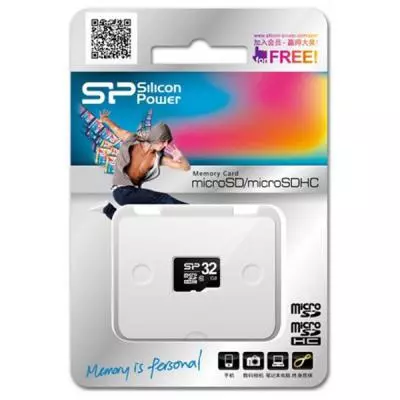 Карта памяти Silicon Power 32GB microSDHC class 10 (SP032GBSTH011V10) - 1 Карта памяти Silicon Power 32GB microSDHC class 10 (SP032GBSTH011V10) - 1